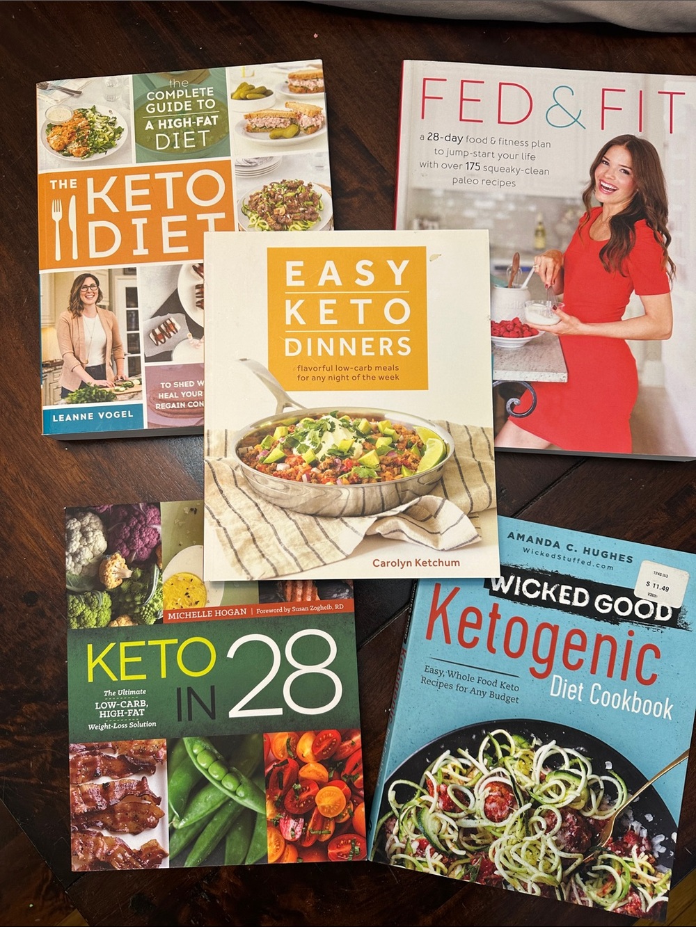 Set of 5 Keto Cookbooks - Keto Diet, Wicked Good+